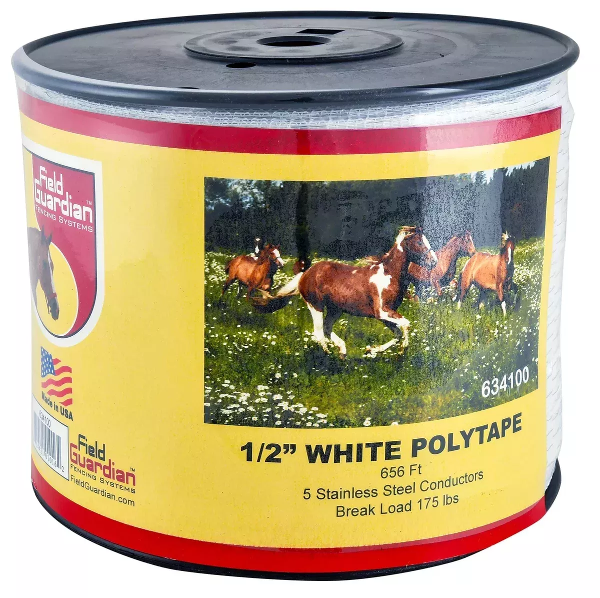 1/2" White Fencing Poly Tape