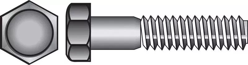 1/4-20 In. D X 1-1/4 In. L Stainless Steel Hex Head Cap Screw 100 Pk