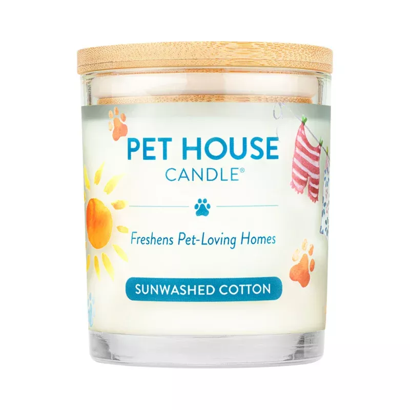 100% Plant-Based Wax Candle, Sunwashed Cotton – 9 oz