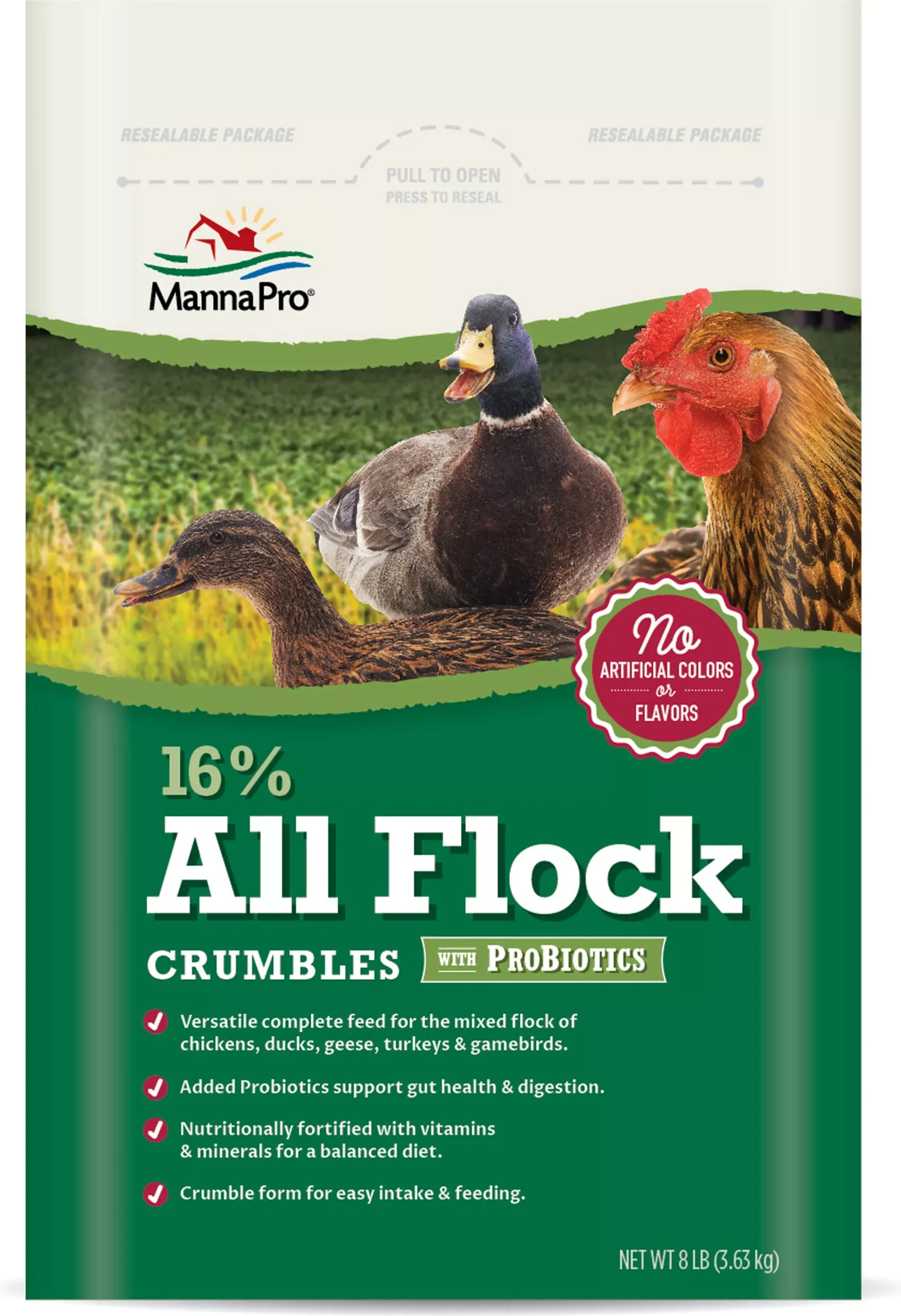 16% All Flock Crumble W/Probiotics