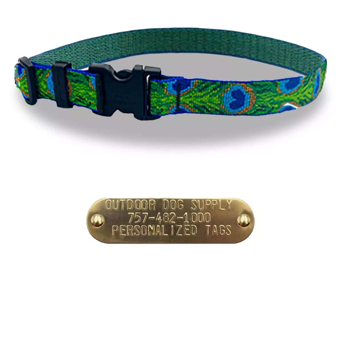 3/4″ Lupine Pet Collar with Name Tag