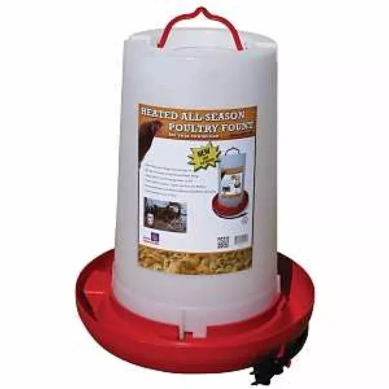 3 Gallon Heated Poultry Fount – Farm Supplies, Livestock Feed, Pest Control Solutions and Essential Ranch Equipment Online