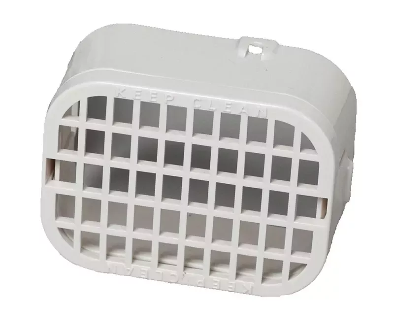 3 In. H X 4 In. W X 1.5 In. L White Plastic Rodent Guard
