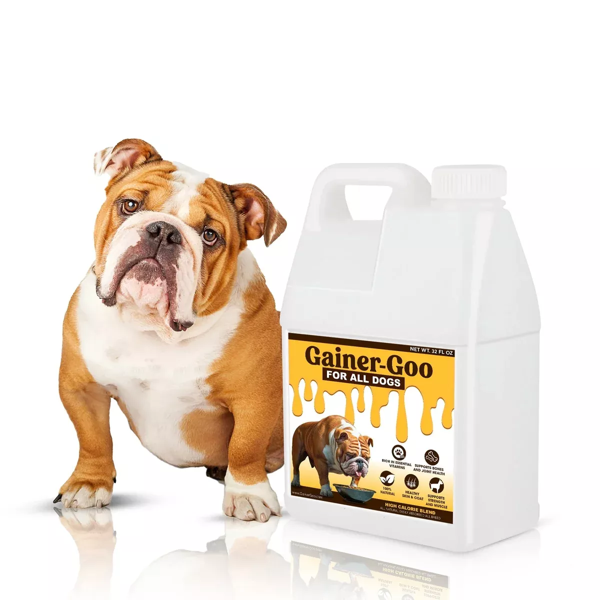 (32oz)Gainer-GOO (for All Breeds) High Calorie Fat Liquid Weight Gainer