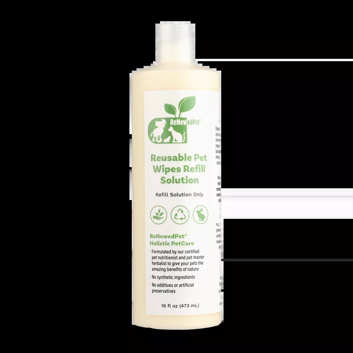 4-ALL PETS REUSABLE PET WIPES*Solution ONLY*