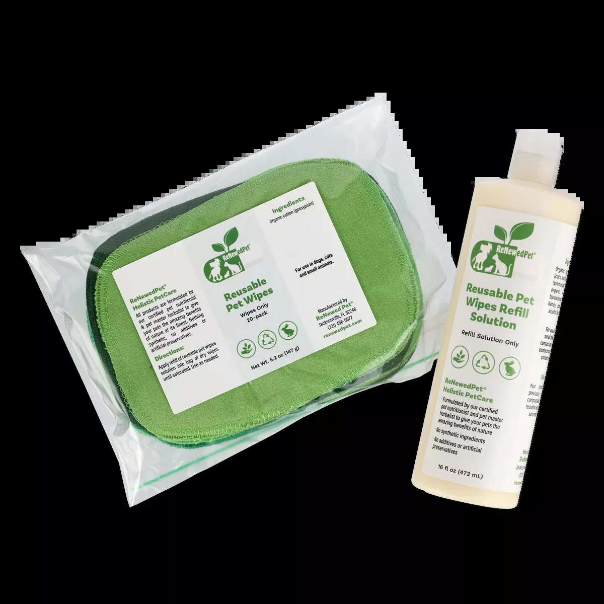4-ALL PETS REUSABLE PET WIPES