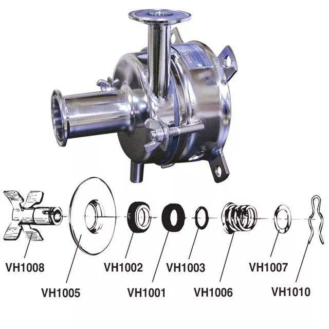 4-Blade Impeller f/ Milk Pump