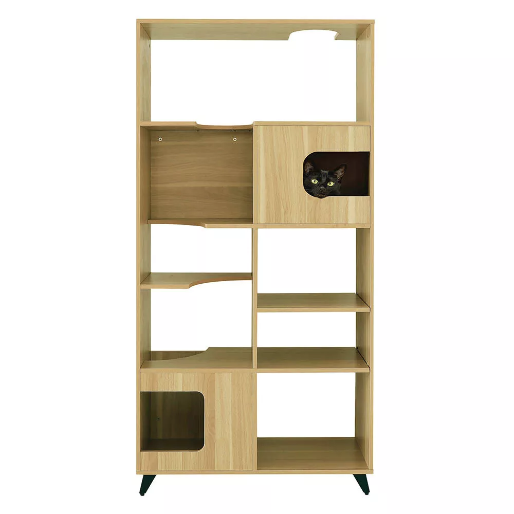 4 Cats & Dogs Home Furnishing Inc., Clifford Shelf - Oak