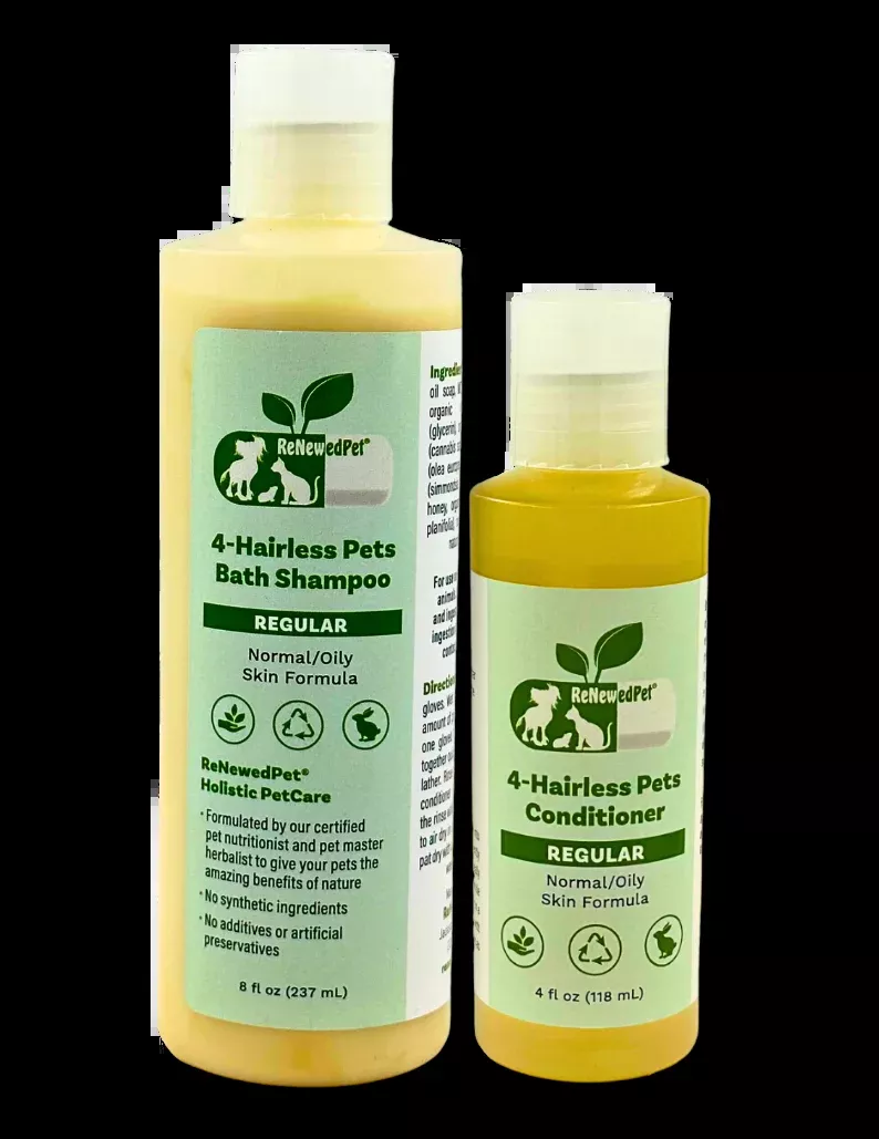 4-HAIRLESS PETS PETS REGULAR SHAMPOO & CONDITIONER