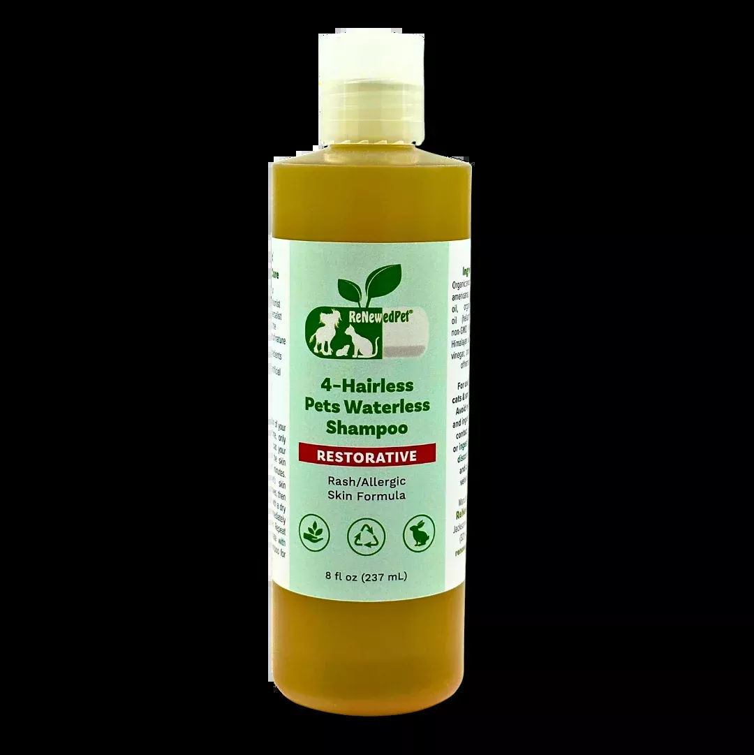 4-HAIRLESS PETS RESTORATIVE WATERLESS SHAMPOO