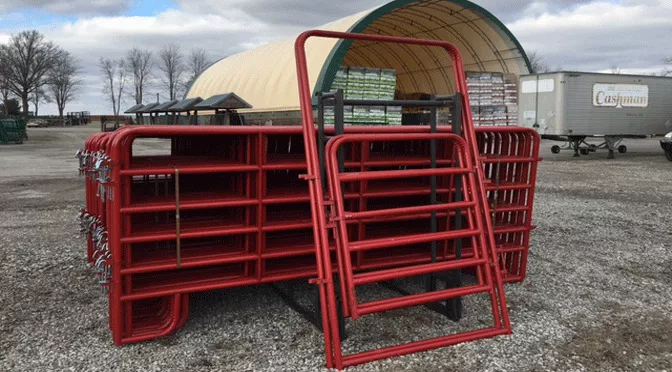 70′ Red Economy Round Pen