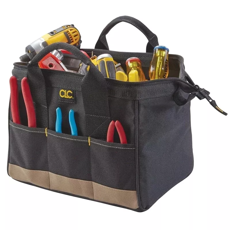 8.5 In. W X 8 In. H Polyester Tool Bag With 14 Pockets In Black/tan – Farm Supplies, Livestock Feed, Pest Control Solutions and Essential Ranch Equipment Online