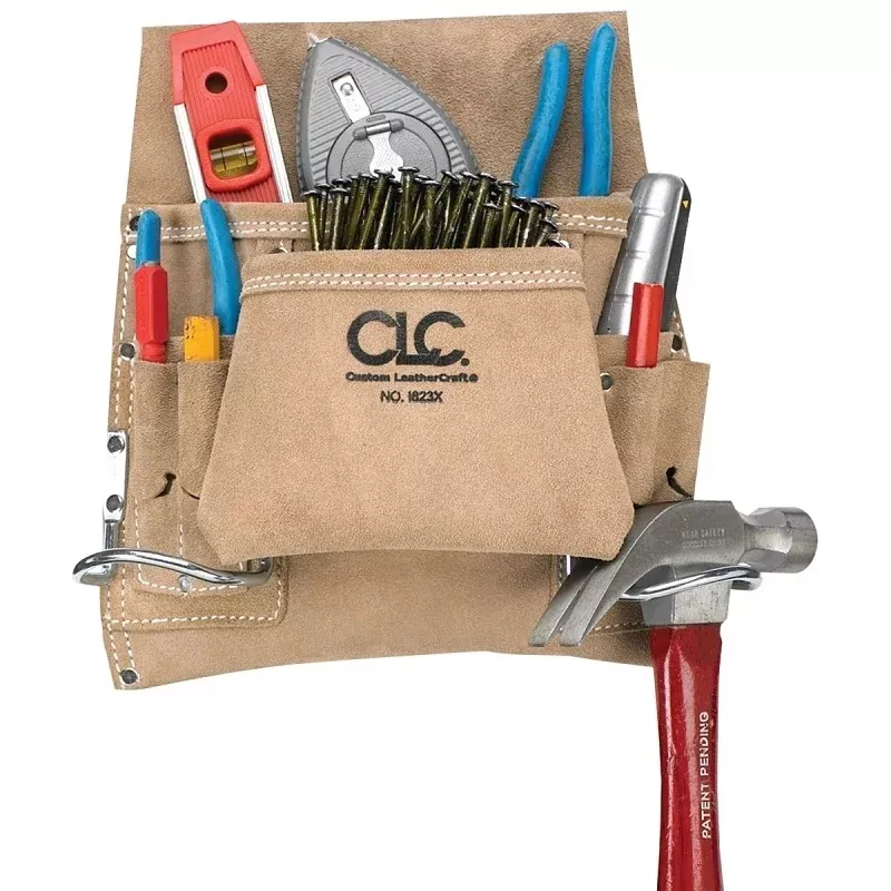 8-pocket Suede Leather Carpenter’s Nail & Tool Bag, Model I823x – Farm Supplies, Livestock Feed, Pest Control Solutions and Essential Ranch Equipment Online