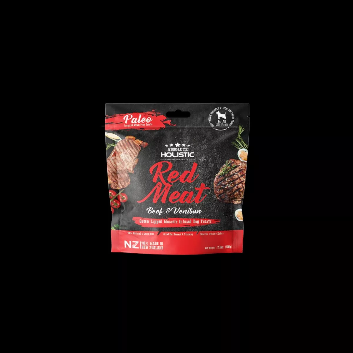 Absolute Holistic Air Dried Dog Treats | Beef & Venison 200g