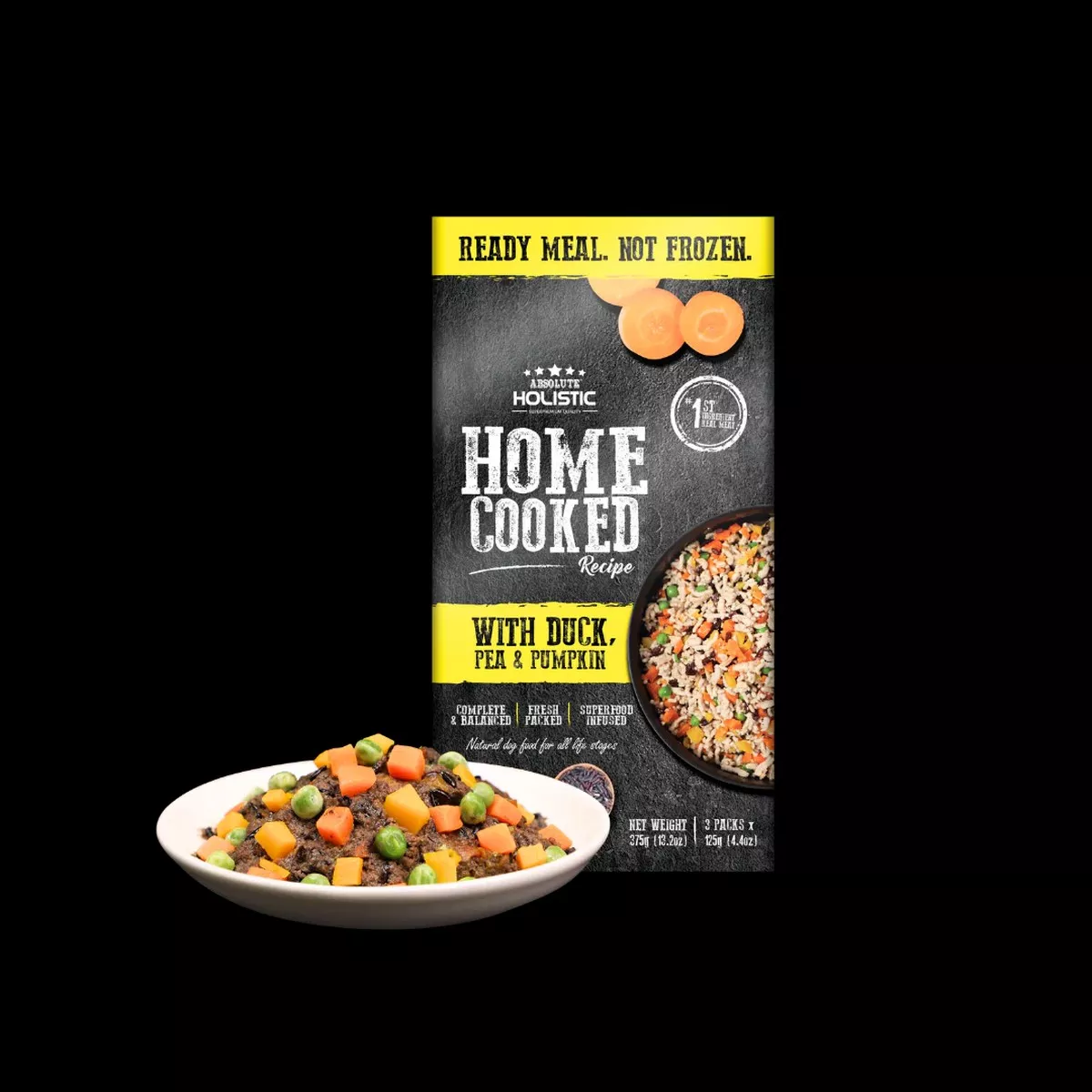 Absolute Holistic Dog Food Home Cooked Recipe | Duck, Peas & Pumpkin