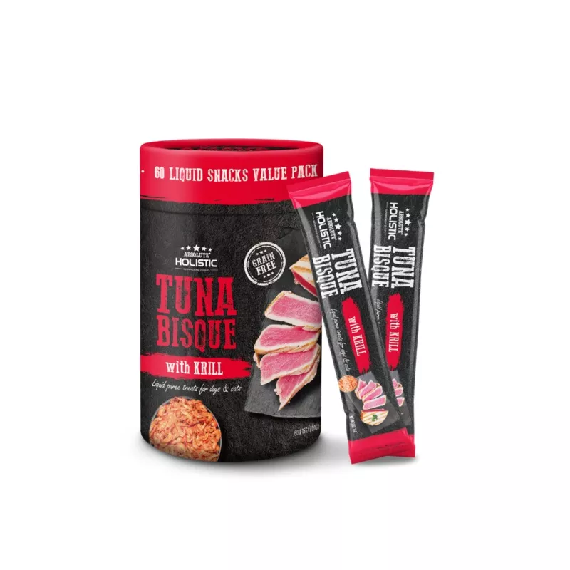 Absolute Holistic Liquid Treats for Cats & Dogs – Tuna Bisque with Krill (Tub)