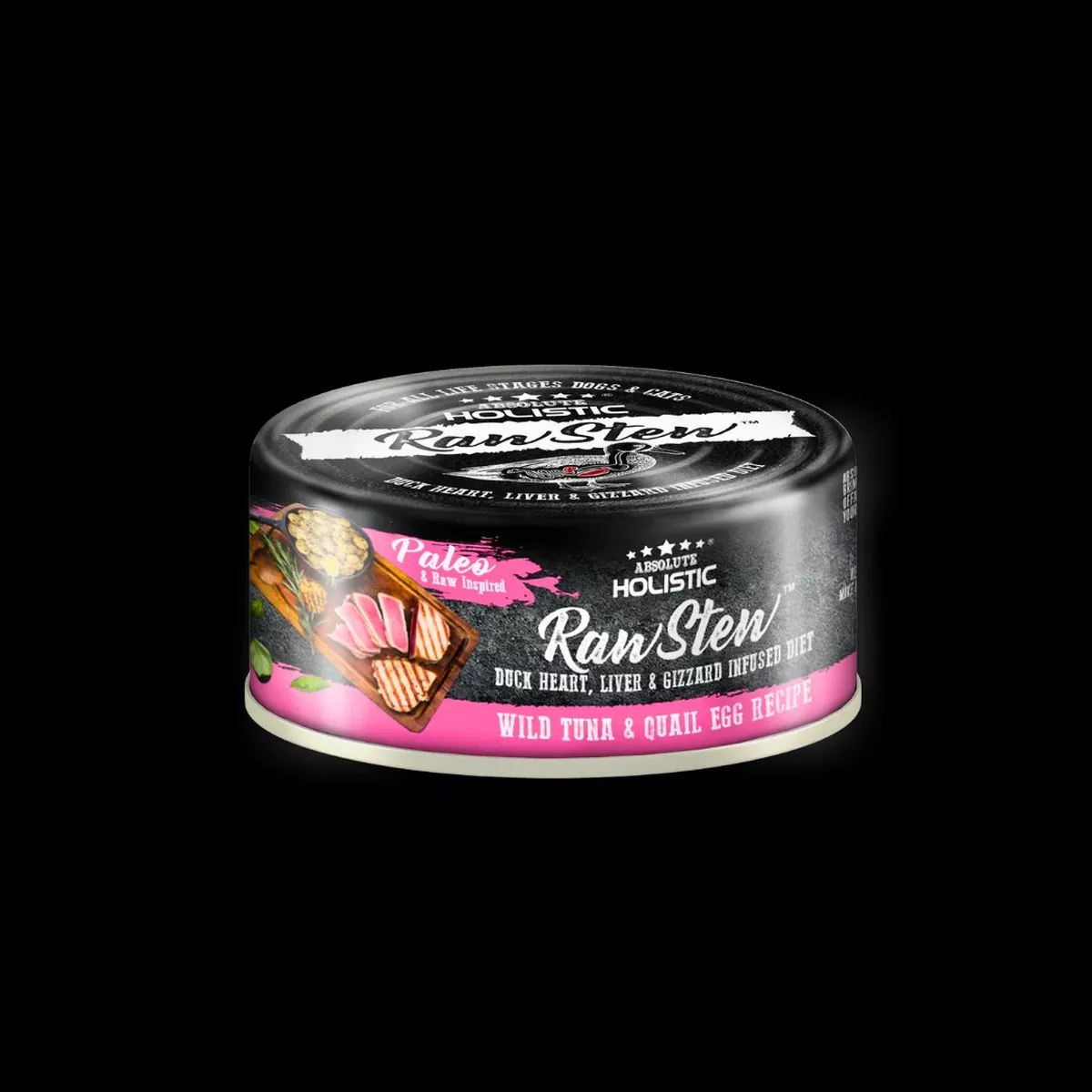 Absolute Holistic Wet Cat & Dog Food Raw Stew | Tuna & Quail Egg
