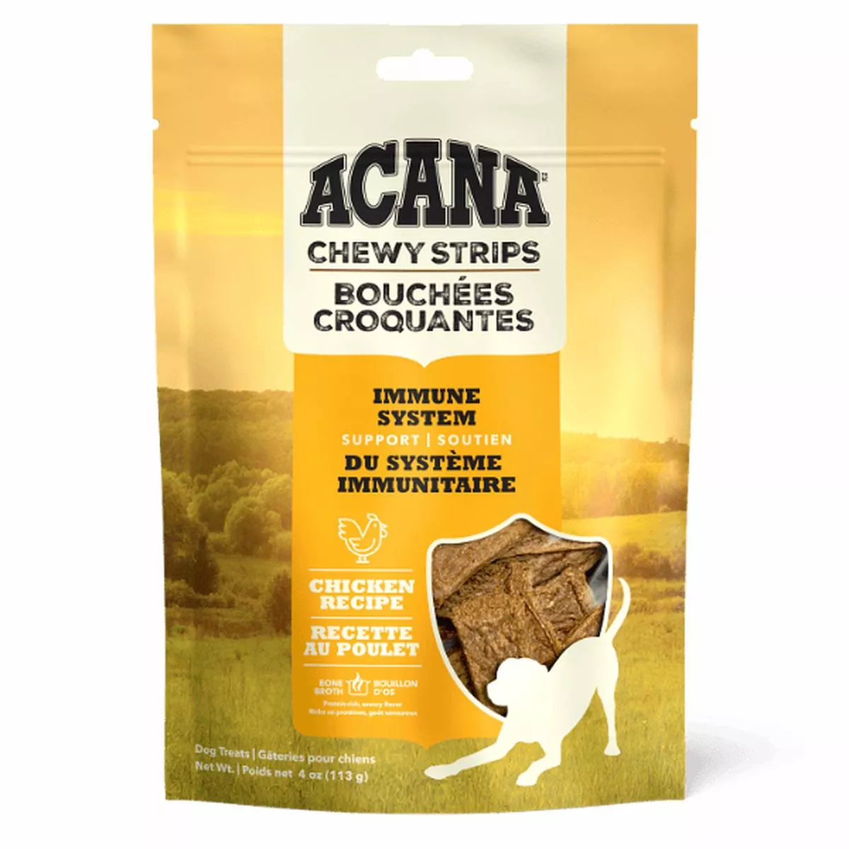 Acana Chewy Strips Dog Treats - Immune System Support Chicken Recipe