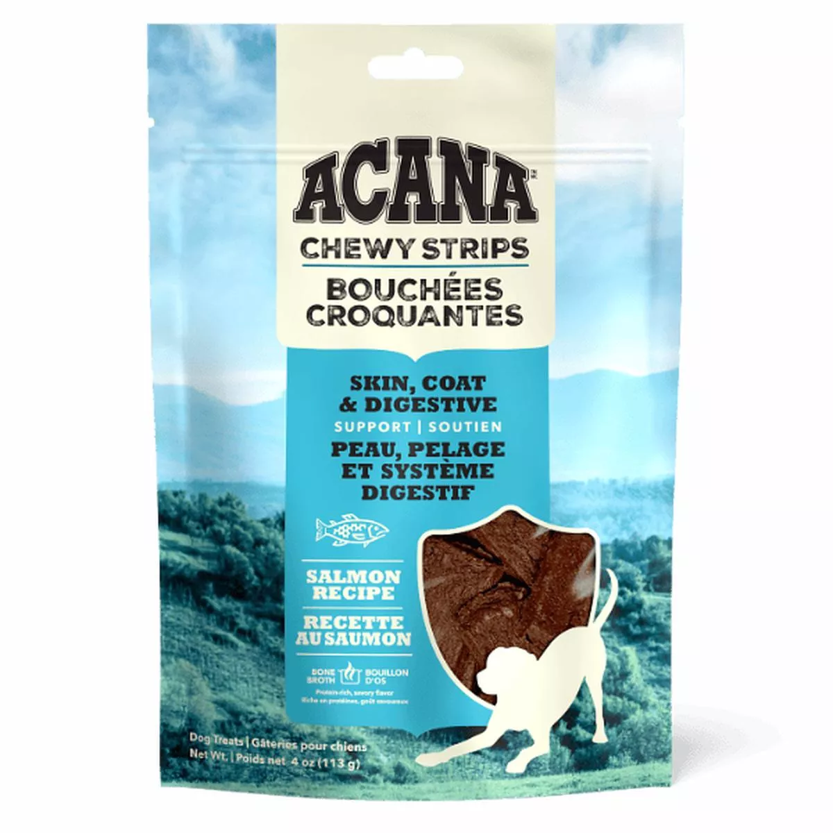 Acana Chewy Strips Dog Treats - Skin, Coat & Digestive Support Fish Recipe