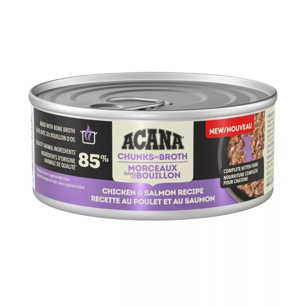 Acana Chunks in Broth Wet Kitten Food - Chicken & Salmon Recipe