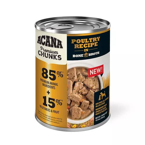 Acana Premium Chunks Wet Dog Food - Poultry Recipe in Bone Broth