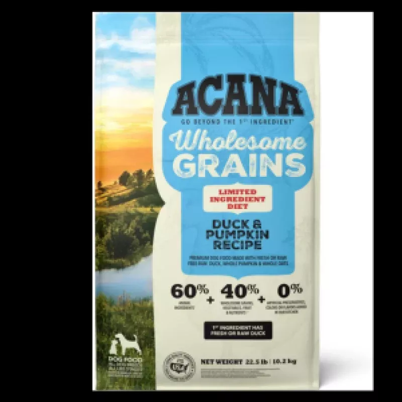 Acana Wholesome Grains Duck & Pumpkin Recipe Dry Dog Food