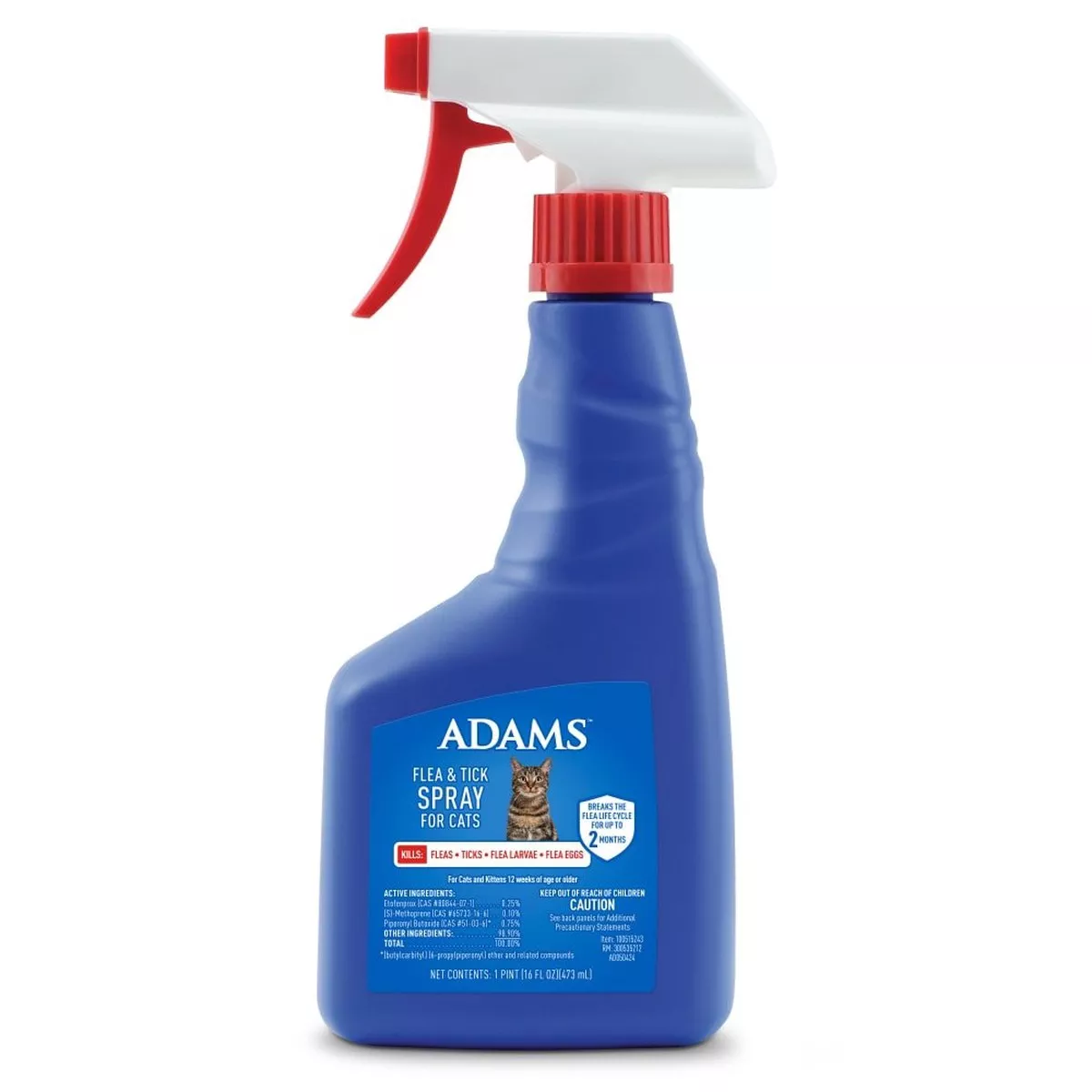 ADAMS Flea & Tick Spray For Cats, 16 oz
