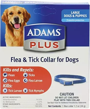 Adams PLUS Flea & Tick Collar for Dogs – Large
