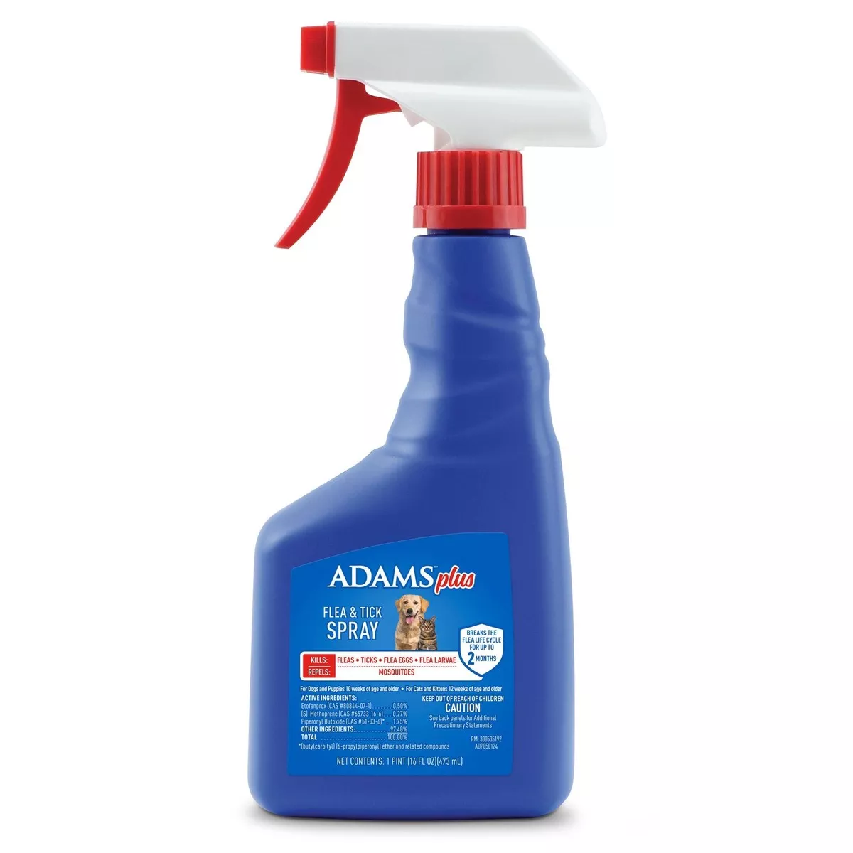Adams Plus Flea & Tick Spray for Dogs & Cats
