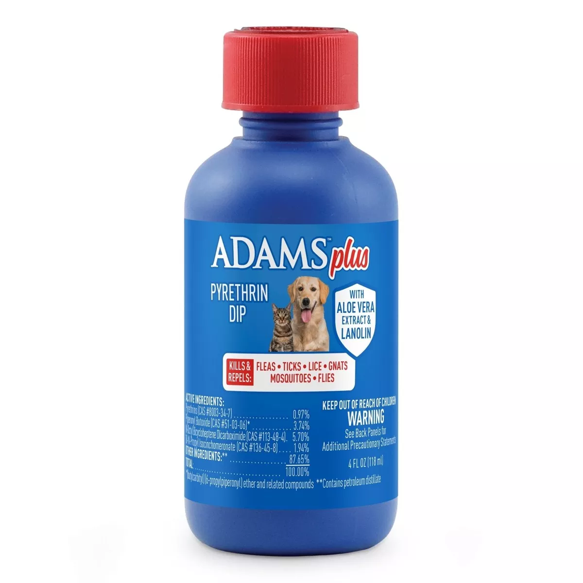 Adams Plus Pyrethrin Flea & Tick Dip for Dogs & Cats