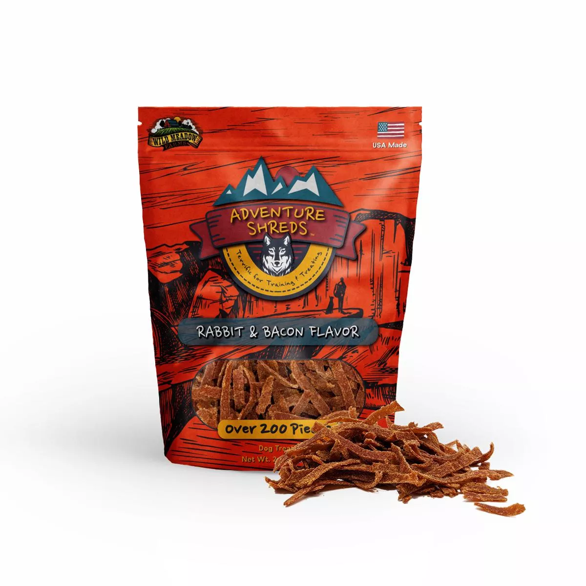 Adventure Shreds Rabbit Jerky 2.5oz*
