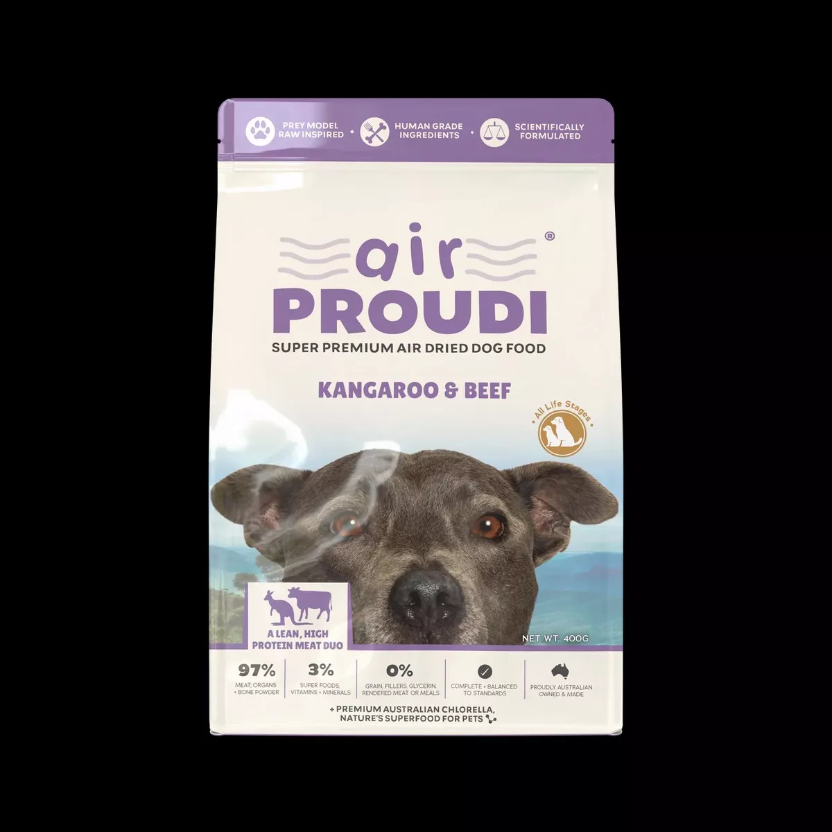 Air Proudi Air Dried Dog Food - Kangaroo & Beef