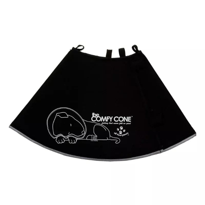 All Four Paws Comfy Cone Dog Collar Black