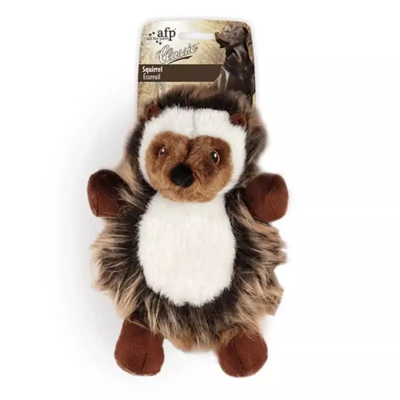 All For Paws Woodland Classic Omer Hedgehog Plush Dog Toy