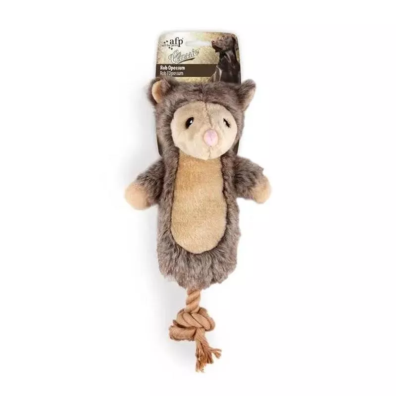 All For Paws Woodland Classic Rob Opossum Plush Dog Toy