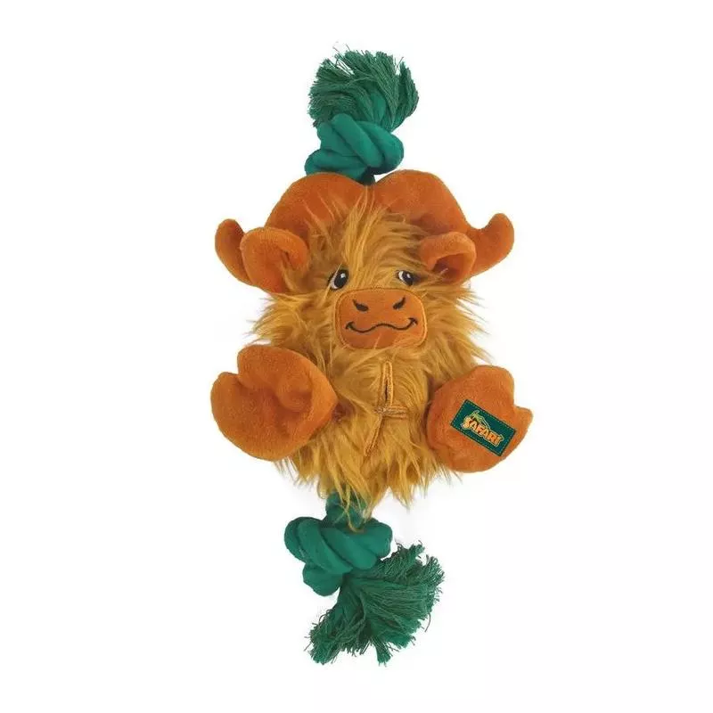 All For Paws Woodland Classic Safari Big Foot Buffalo Plush Dog Toy