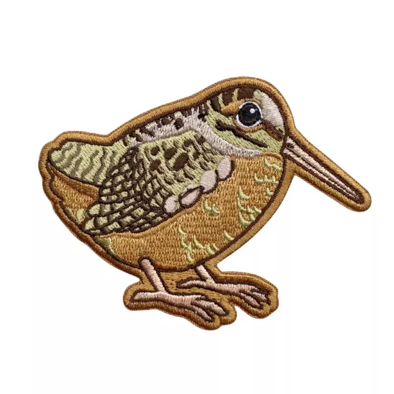 American Woodcock Iron-On Embroidered Patch | Accessories