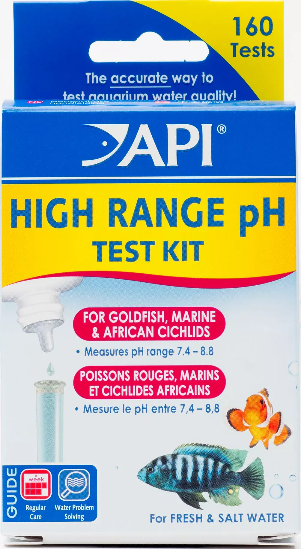 Api High Range Ph Test Kit For Fresh & Saltwater