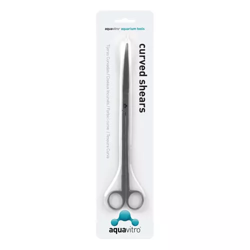 aquavitro, aquavitro Stainless Steel Curved Shears Aquarium Tool, Silver, 1 Each/10 in