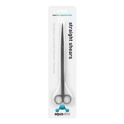 aquavitro, aquavitro Stainless Steel Straight Shears Aquarium Tool, Silver, 1 Each/10 in