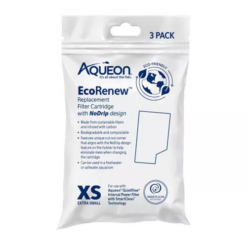 Aqueon, EcoRenew Filter Cartridges, 3 Count / Extra Small