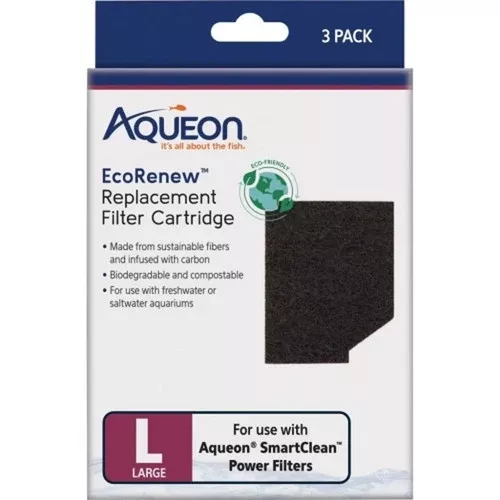 Aqueon, EcoRenew Filter Cartridges Large, 3 Count