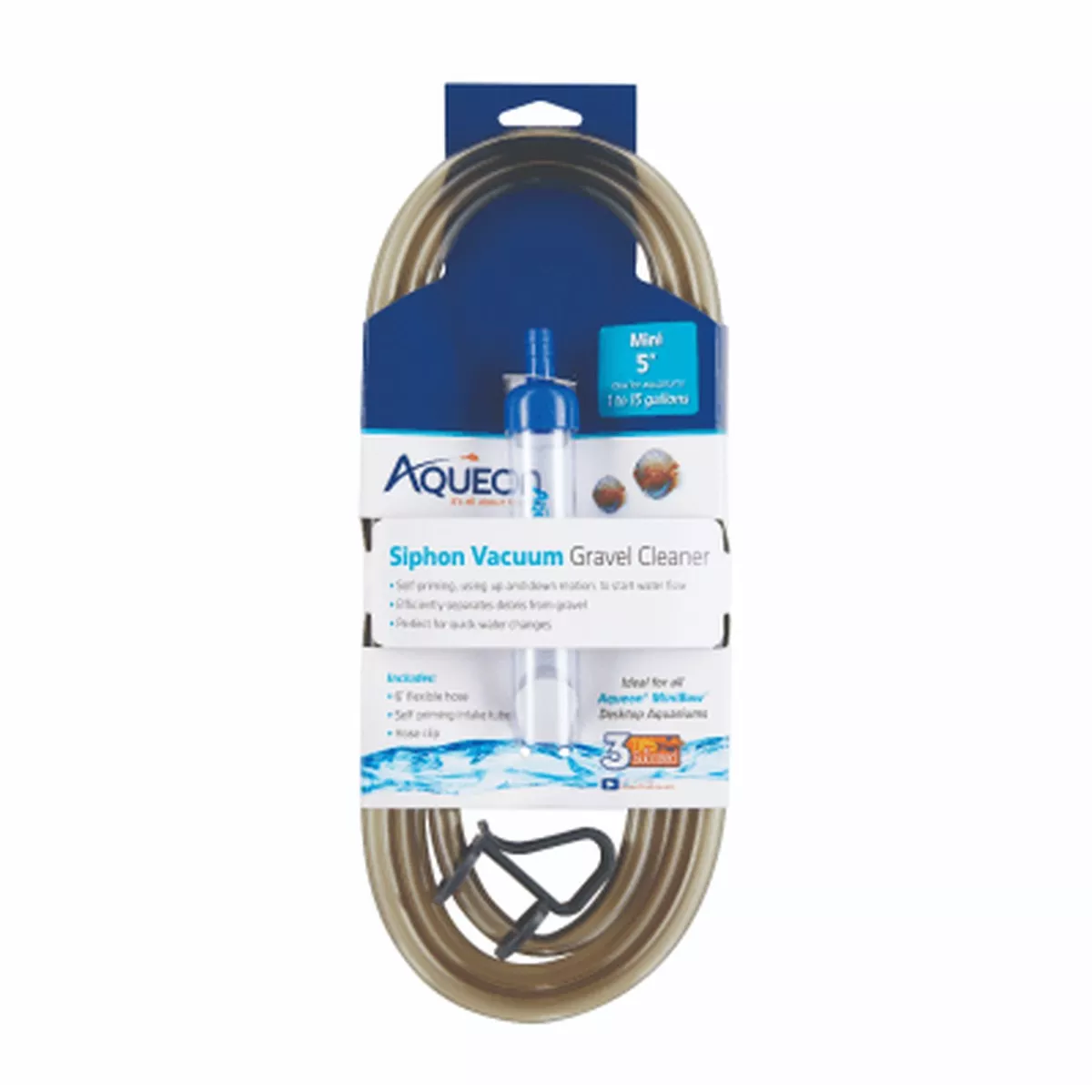 Aqueon Mini Siphon Vacuum Aquarium Gravel Cleaner