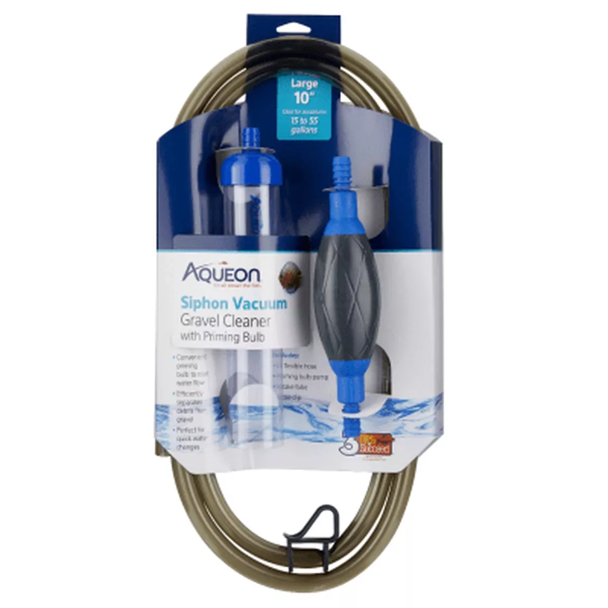 Aqueon Siphon Vacuum Aquarium Gravel Cleaner with Priming Bulb