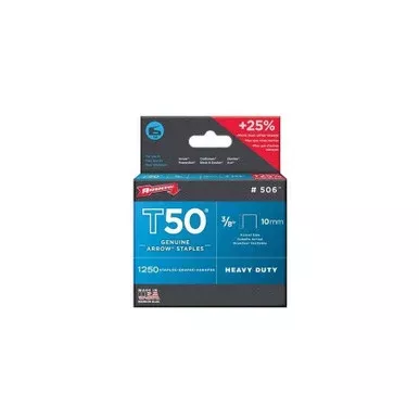 Arrow T50 Flat Crown Staple 3/8″