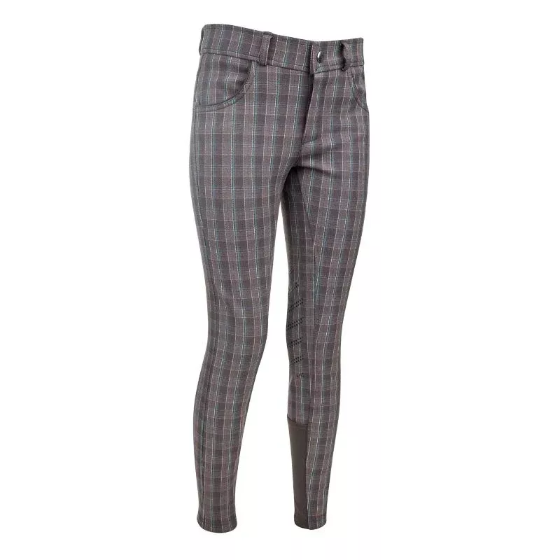 Ashley Classic Kids Knee Patch Breeches Gray/Teal