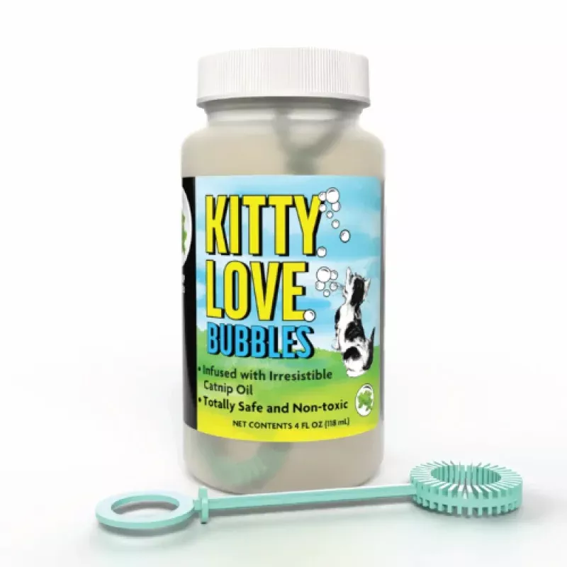 Atomic Bubbles Kitty Love Bubbles Catnip Infused, 4 oz