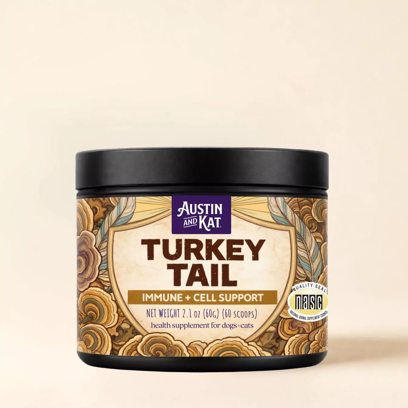 Austin & Kat - Turkey Tail Mushroom Powder 2.1oz