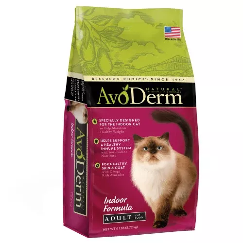 Avoderm, AvoDerm Natural Indoor Formula Adult Dry Cat Food, 1 Each/6 lb