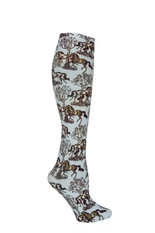 AWST Intl Ladies Lila Blue Toile Socks